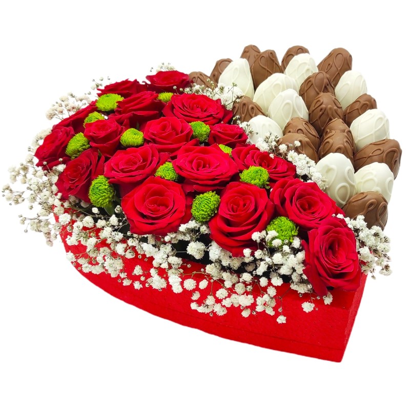 Güllü Çikolatalı Kutu